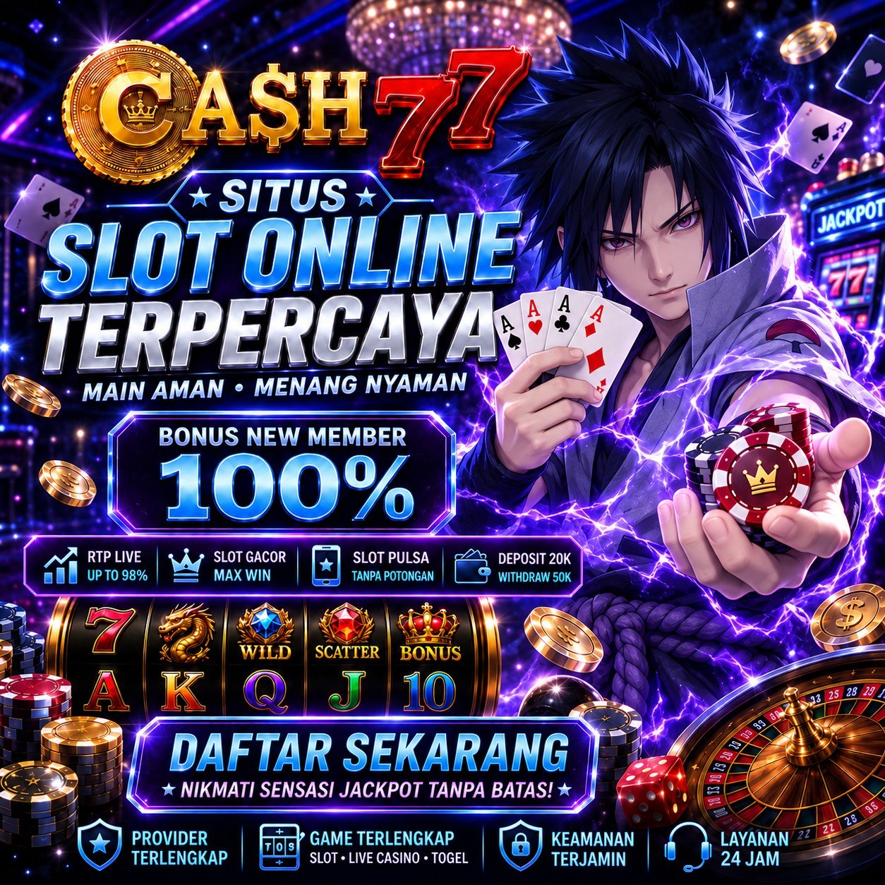 Cash77 > Situs Deposit Pulsa Rate Terbaik